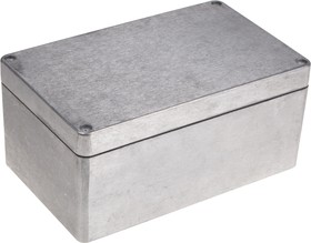 486-261612-68, 486 Series Silver Aluminium Enclosure, IP68, Silver Lid, 260 x 160 x 120mm