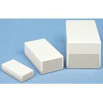 A9042065, Flat-Pack Case H Series White ABS Enclosure, IP40, Grey Lid, 189 x 110 x 120mm