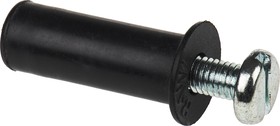 Фото 1/4 R-RNT-M5X30, Black Rubber, Steel Wall Plug, 26.1mm Length, 10mm Fixing Hole Diameter
