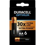 Батарейки Duracell 5014065 АА алкалиновые 1,5v 6 шт. LR6-6BL Optimum