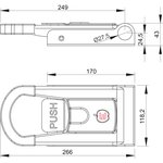 Замок нажимной Арт. KK14.1SS