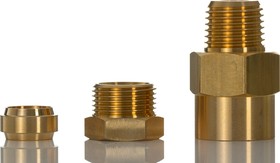 Фото 1/5 181250818, ENOTS Series Straight Threaded Adaptor, R 1/8 Male to Push In 8 mm, Threaded-to-Tube Connection Style