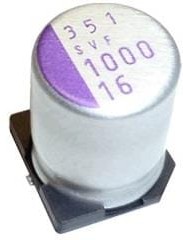 25SVF56M, Polymer Aluminium Electrolytic Capacitor, 56 мкФ, 25 В, Radial Can - SMD, OS-CON SVF Series