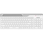 Клавиатура A4Tech Fstyler (FBK25 WHITE) белый/серый USB беспроводн/BT/Radio