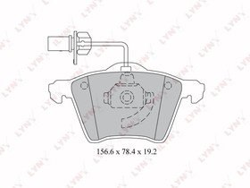 Фото 1/7 BD3026, К-кт колодок для диск. тормозов VW SHARAN 1.8T-2.0D 95-10, SEAT ALHAMBRA 1.8T-2.8 96-10, FORD GALAXY 1.9D-2.3 95-06,