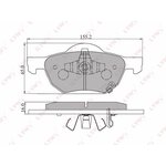 BD-3413, BD-3413 Колодки тормозные LYNXauto