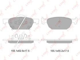 Фото 1/7 BD3423, К-кт колодок для диск. тормозов HONDA ACCORD VIII 2.0-2.4 08-, CIVIC 1.4-2.2D 12-,