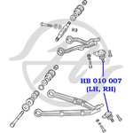 hb010007, Опора шар.верх. и ниж.