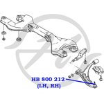 HB800212, Опора шаровая нижнего рычага передней подвески