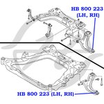 HB800223, Опора шаровая