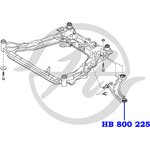 HB800225, Опора шаровая нижнего рычага передней подвески