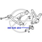 HB820203, Опора шаровая нижнего рычага передней подвески
