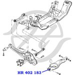 HR402183, Сайлентблок нижнего заднего поперечного рычага задней подвески, наружный