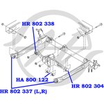 HR802338, Cайлентблок поперечного рычага задней подвески