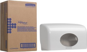 Фото 1/5 6992, White Plastic Toilet Roll Dispenser, 180mm x 130mm x 290mm