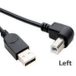 Кабель USB 2.0 на USB-B угол влево 1 м
