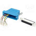 DA25-SMJ8-B-K, D-sub Adapter Female 25 Way D-Sub to Female RJ45