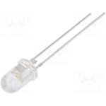 OSW47L5B61P, LED; 5mm; white cold; 30000?36000mcd; 60°; Front: convex; 2.8?3.6V