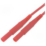 MSFK A341 / 1 / 100 / RT, Test lead, 16A, 1kV, Red, 1m Lead Length