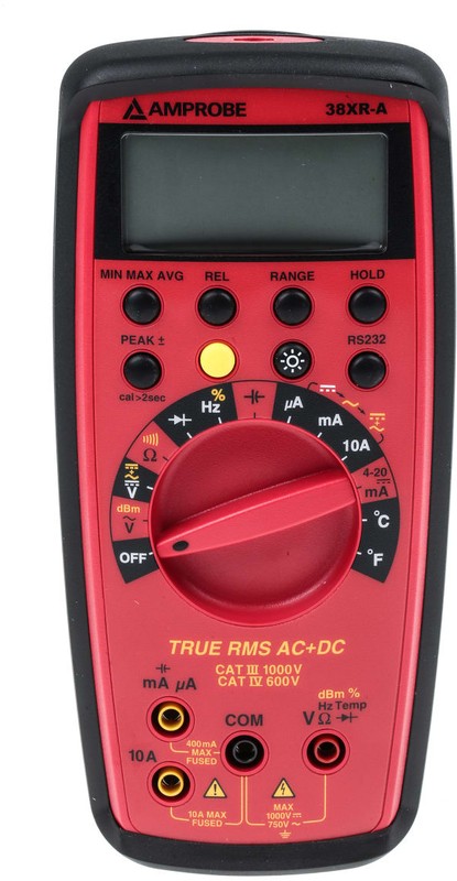 38XR-A, Digital Multimeters PROF DMM TRUE RMS W/ OPTICAL PC INTERFACE ...