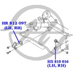 HR812097, Втулка стабилизатора задней подвески, внутренняя