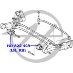 HR822429, Сайлентблок балки