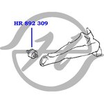 HR892309, Сайлентблок диагонального рычага задней подвески, передний