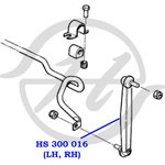 HS300016, Тяга/стойка стабилизатора