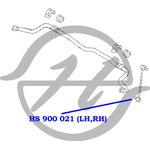 HS900021, Тяга стабилизатора передней подвески