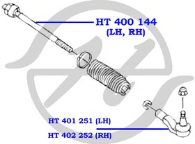 Фото 1/2 HT402252, Наконечник рулевой тяги