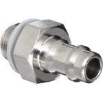M-5AN-6, M Series Straight Threaded Adaptor, M5 Male to Push In 6 mm ...