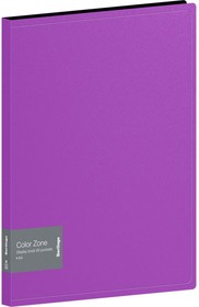 Папка Color Zone с 60 вкладышами, 21 мм, 1000 мкм, фиолетовая AVp_60107