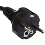 AC30UEU, IEC C13 Socket to CEE 7/7 Plug Power Cord, 1.8m
