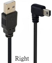 Фото 1/2 Кабель USB Type A на Mini USB угол вправо 1,5 м