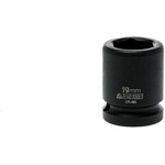 920519N1, 19mm, 1/2 in Drive Impact Socket Hexagon, 30 mm length