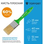 Кисть плоская TOPFORT 40x15