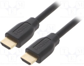 CH0103, Кабель; HDCP,HDMI 2.0; вилка HDMI,с обеих сторон; 5м; черный