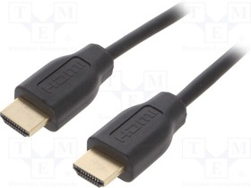 CH0101, Кабель; HDCP,HDMI 2.0; вилка HDMI,с обеих сторон; 2м; черный