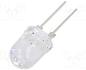 OS4BFLA131U, LED; 10mm; blue; 30°; Front: convex; 3?3.6V; Pitch: 5.16mm; -30?85°C