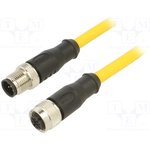 C5AC06M010, Соединительный кабель; M12; PIN: 5; 10м; вилка; 250ВAC; 4А; ПВХ; IP68