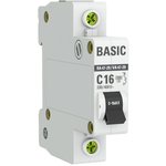 MCB4729-1-16C, Circuit breaker BA101 (BA47-29)(47-63) 1-pole 16A