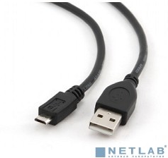 Фото 1/2 Gembird/Cablexpert CCP-mUSB2-AMBM-0.5M Кабель USB 2.0 Pro , AM/microBM 5P, 0.5м, экран, черный, пакет