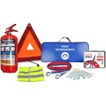 3875, Набор автомобилиста (огнетушитель ОП-2,аптечка Н/О,знак,трос ...