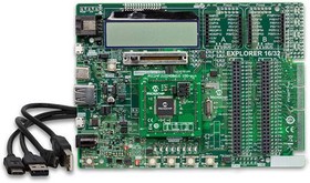 DM240001-3, Development Kit - 16/32-Bit PIC24/32 MCU's & dsPIC DSC's - PIM Socket - USB Powered - Linux/Mac OS - 100 Pin.