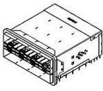 1712241001, Conn zSFP+ F 40 POS 2.4mm Press Fit RA Thru-Hole 40 Terminal 2 Port zSFP+™ Tray