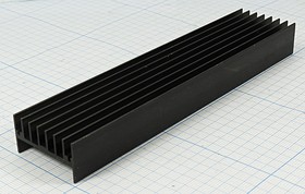 Охладитель (радиатор охлаждения) 150x 33x 17, тип H06, аллюминий, HS107-150, черный