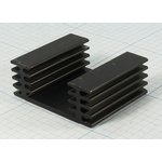 Охладитель (радиатор охлаждения) 50x 60x 23, тип J01, аллюминий, BLA037-50, черный