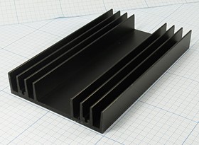 Охладитель (радиатор охлаждения) 150x 90x 20, тип F13, аллюминий, BLA059-150, черный