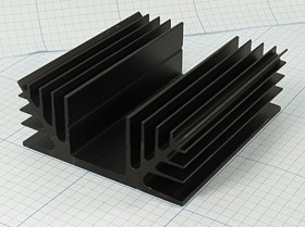 Охладитель (радиатор охлаждения) 100x 88x 35, тип E01, аллюминий, BLA062-100, черный