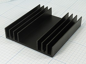 Охладитель (радиатор охлаждения) 100x 90x 20, тип F13, аллюминий, BLA059-100, черный